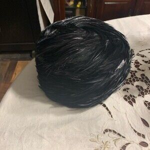 Vintage Rafield Black Feather Hat 1960's